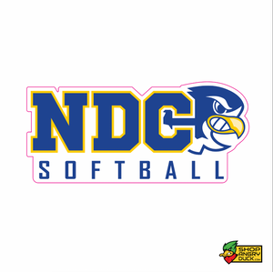 NDC Softball  6" Sticker