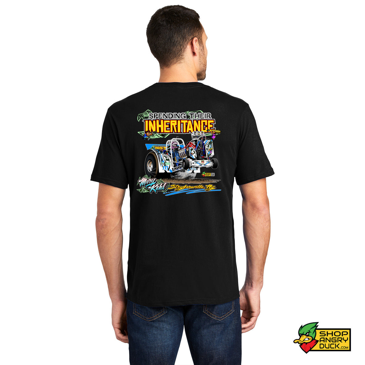 Spending Their Inheritance Illustrated T-Shirt – ShopAngryDuck.com