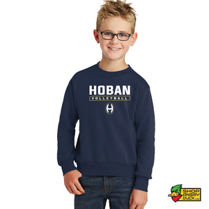 Hoban Volleyball H Youth Crewneck Sweatshirt