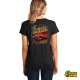 Bullheaded Pulling Team Ladies V-Neck T-Shirt