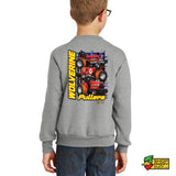 Wolverine Pullers Youth Crewneck Sweatshirt Red Back