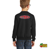 Catty Wampus Monster Truck Youth Crewneck Sweatshirt