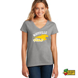 Maysville Panthers Panther Ladies V-Neck T-Shirt